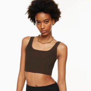 Babaton sculpt knit squareneck cropped tanks (4 colors size S)